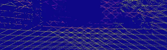 And its sparse LiDAR scan lines, the fourth input channel.